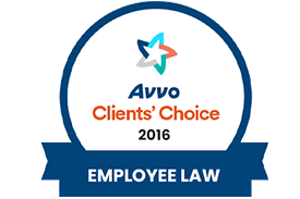Avvo Clients Choice 2016 Employee Law